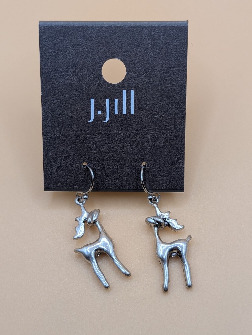 J. Jill Silver Deer Drop Earrings NWT